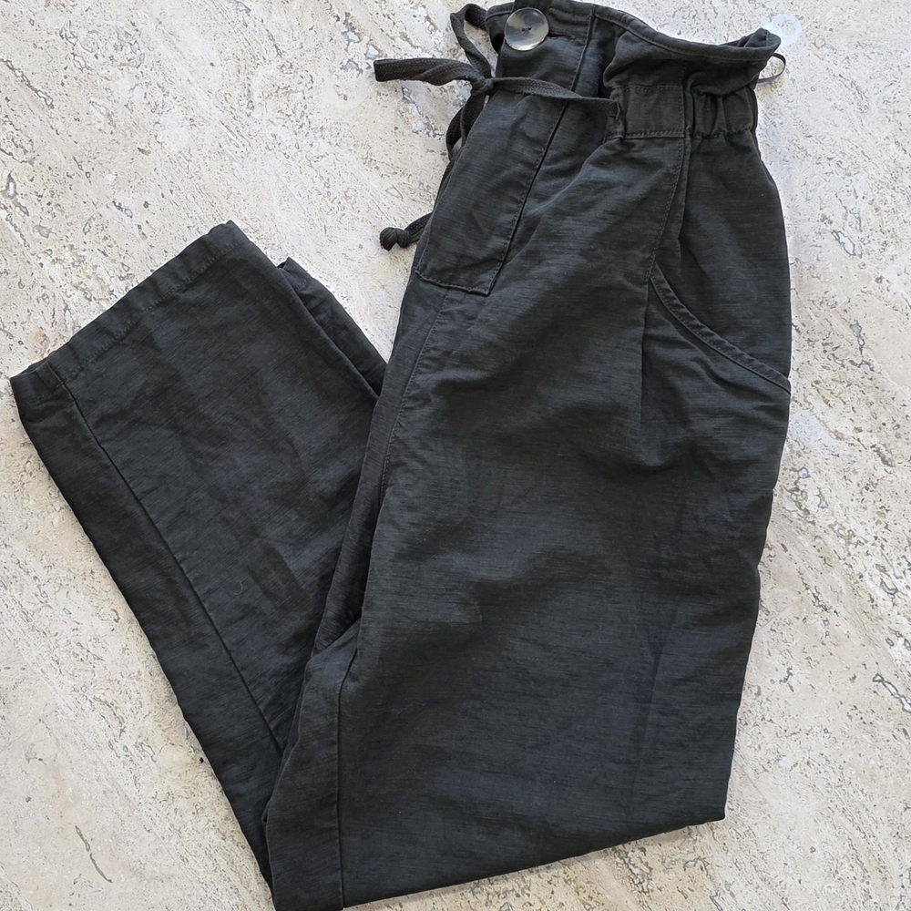 Women's Zara Trousers With Paper Bag Cinch Waist